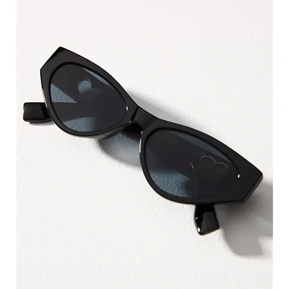 Anthropologie I-Sea Jenni Heart ❤️ Cutout Cateye Sunglasses - Picture 3 of 7
